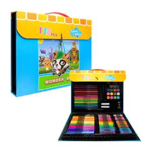 Set de arte infantil con 138 piezas, acuarelas, crayones, colores y p…
