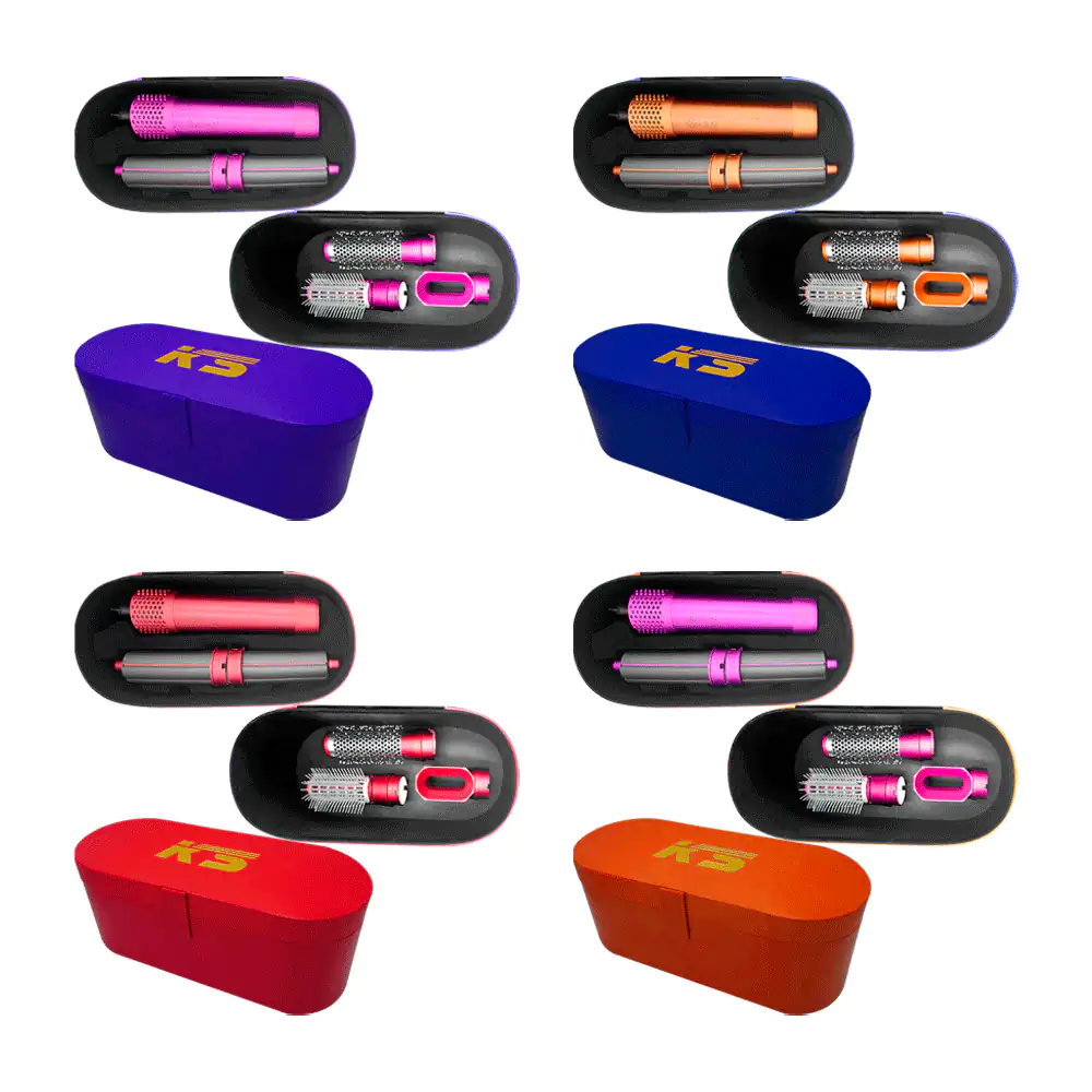 Estuche con secadora eléctrica de cabello con puntas intercambiables,…