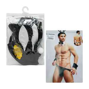 Lencería de conejito sexy para caballero, unitalla + accesorios / l-n…