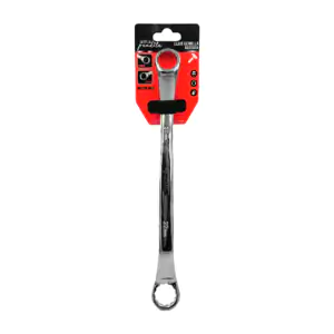 Llave de estrella acodada de acero, color cromado, 20mm y 22mm / 447cy