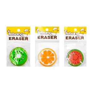 1pza Borrador tebang eraser en forma de fruta, variedad de modelos