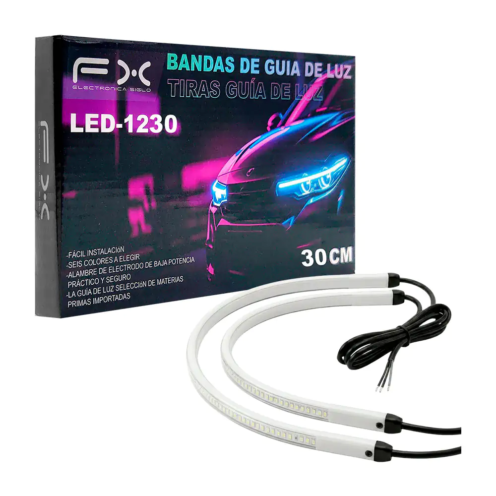 2 Tiras de luces led de 30cm para faros delanteros del carro / led-12…