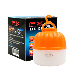 Mini lámpara de emergencia recargable de 6w, 3 modos de luz y gancho …