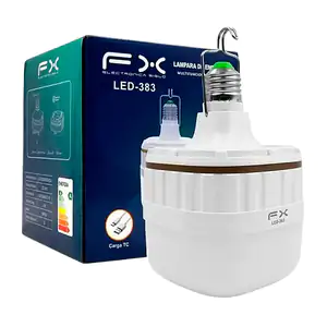 Foco led de emergencia fx, recargable con potencia de 30w + gancho pa…