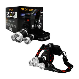 Lámpara tipo minero fx recargable con 4 tipos de iluminación + banda …