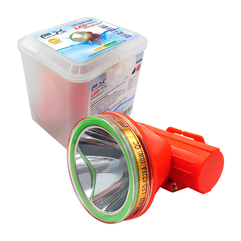 Lámpara estilo minero de 60w con varios modos de luz, contra agua y r…