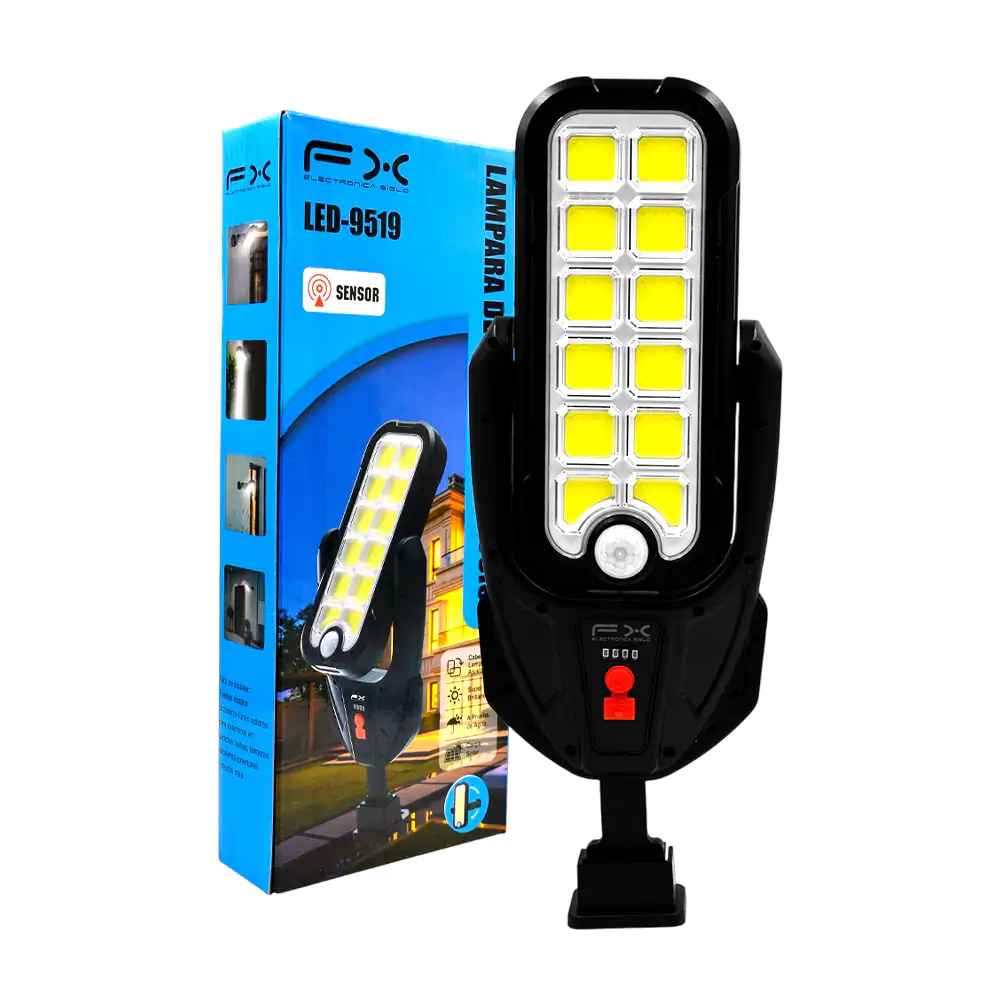 Lámpara para exterior con sensor de movimiento, uso rudo con giro 180…