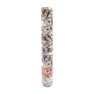 Bazuca cañón de 58cm lanza confeti con diseño de dólares / li-6