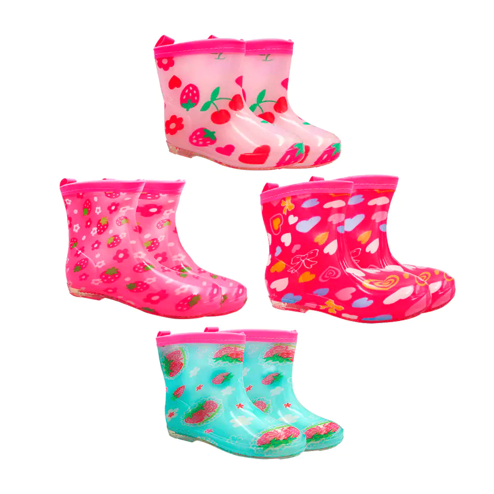 Mini par de botas impermeables con diseño infantil y protección anti …