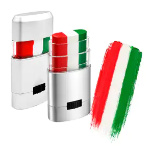 1pz Pinta caras con estuche, retráctil con diseño tricolor