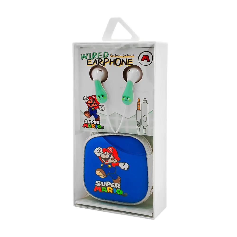 Estuche con audífonos alámbricos + estuche de almacenamiento con esta…