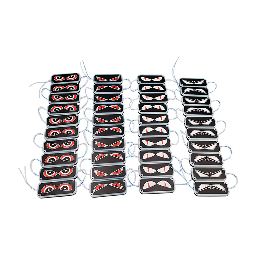 Paquete de 10 tiras led con diseño de ojos para automóvil, variedad d…