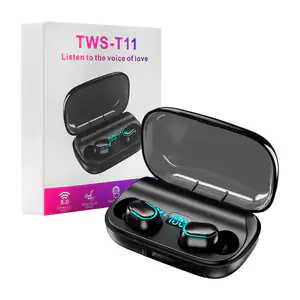 Audífonos inalámbricos bluetooth t11 con estuche de carga y agarre de…