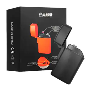 1pz Mini encendedor eléctrico recargable con calor de plasma