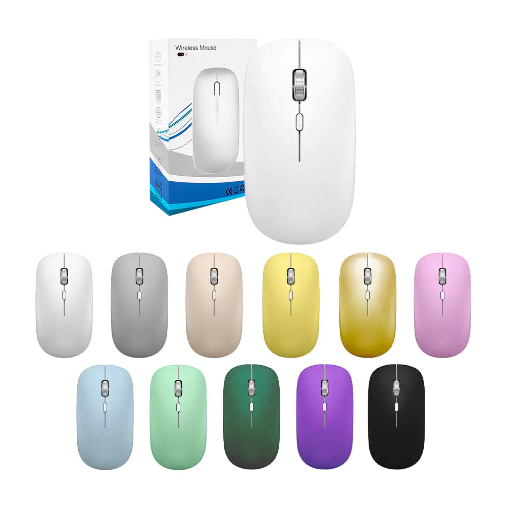 Mouse inalámbrico bluetooth de 1200 dpi con diseño minimalista, varie…