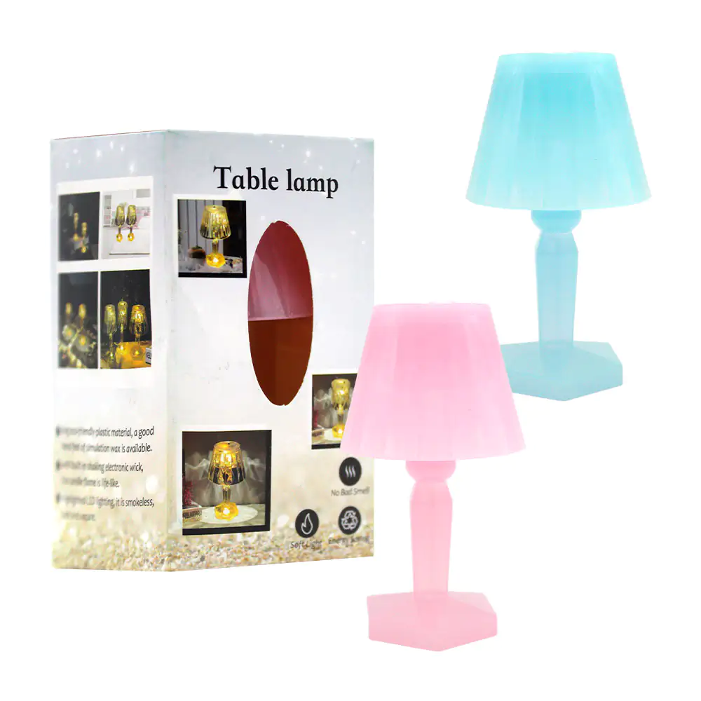Mini lámpara decorativa con diseño traslucido, variedad de colores