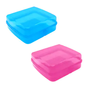 Tupper de plástico resistente para sándwich, variedad de colores / m1…