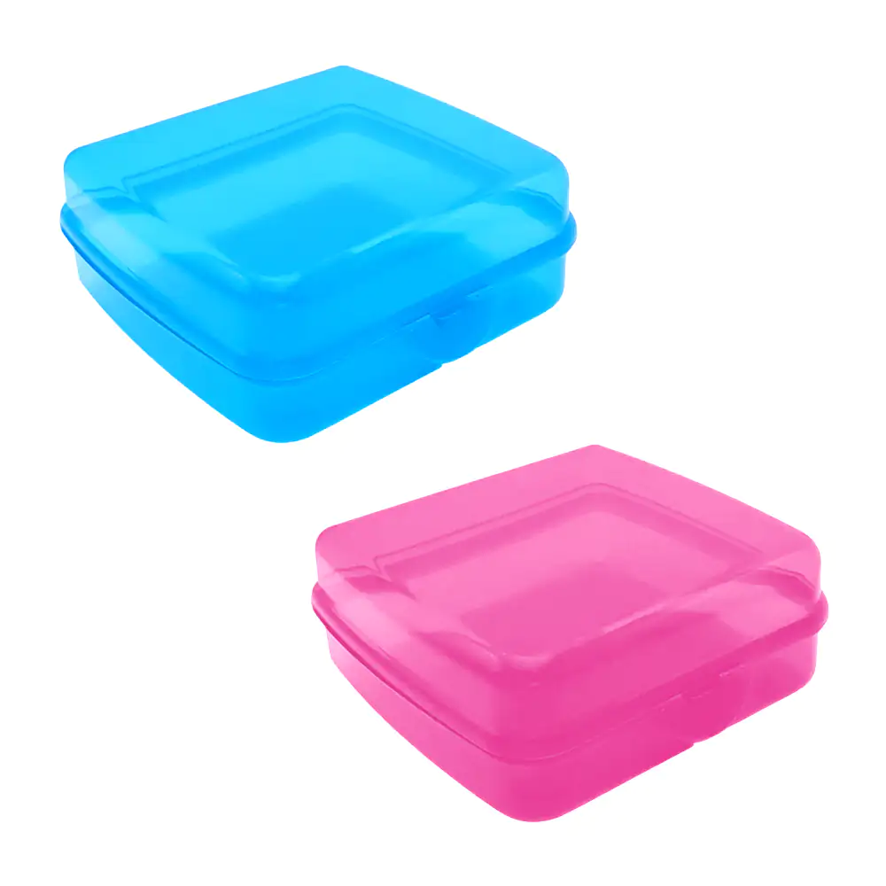 Tupper de plástico resistente para sándwich, variedad de colores / m1…