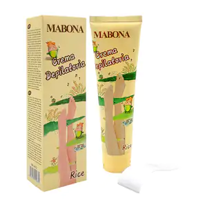Crema depilatoria mabona con extracto de arroz, 100ml + espátula / mb…