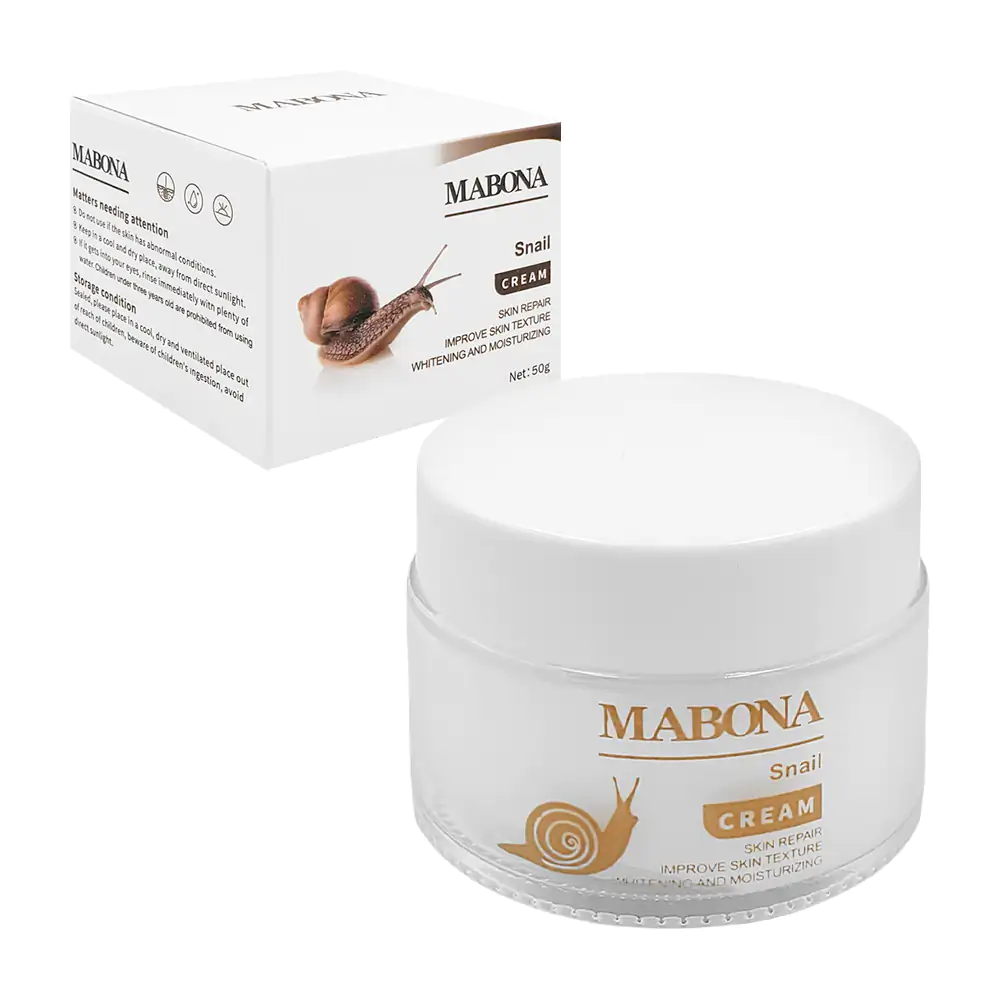 Crema facial con extracto de baba de caracol para reparar textura de …