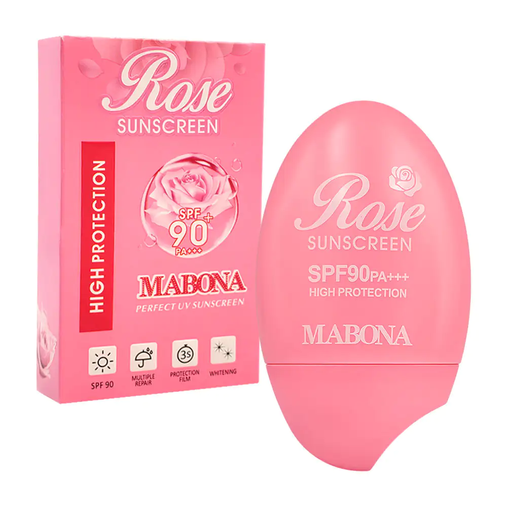 Bloqueador - protector solar mabona con extracto de rosas, spf90 pa++…