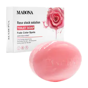 Jabón corporal en barra mabona con solución de rosas + bolsita de mal…