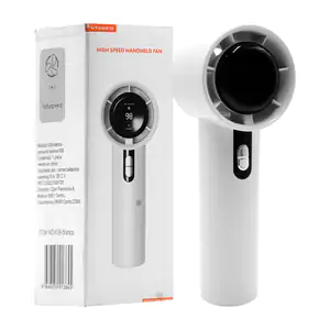 Ventilador de mano recargable futurem con pantalla e indicador de bat…