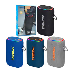 Bocina rectangular inalámbrica con luz rgb + cables cargador usb-c y …