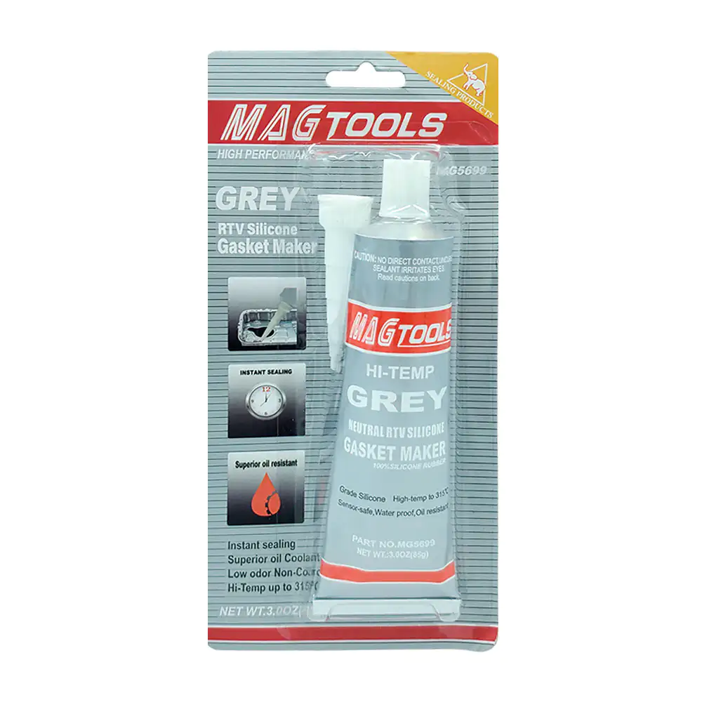 Blíster magtools con silicón gris de 85g, para altas temperaturas, mu…