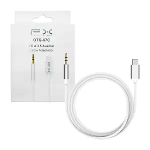 Cable adaptador de 1 metro con entrada tipo c a auxiliar 3.5mm / otg-…