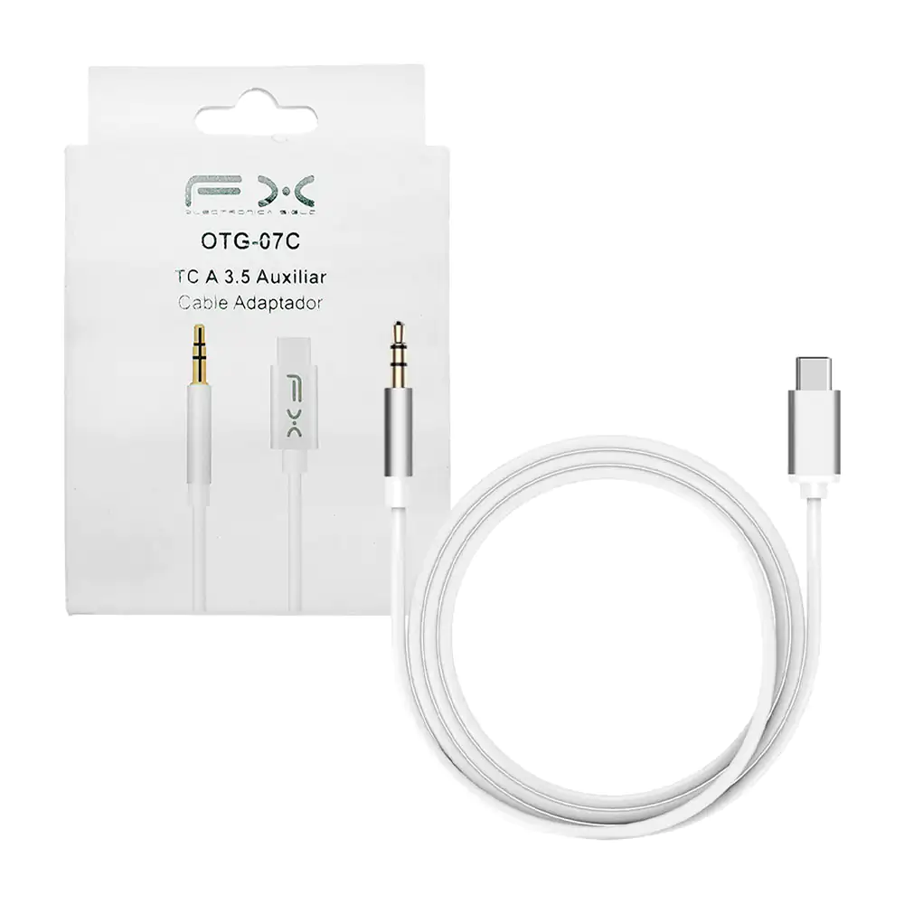 Cable adaptador de 1 metro con entrada tipo c a auxiliar 3.5mm / otg-…