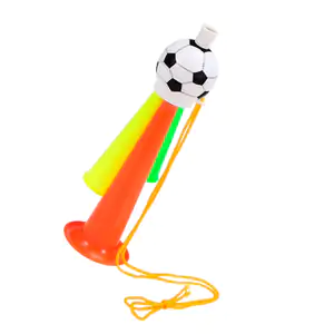 Corneta - trompeta triple con decoración de balón, 18cm + cuerda para…