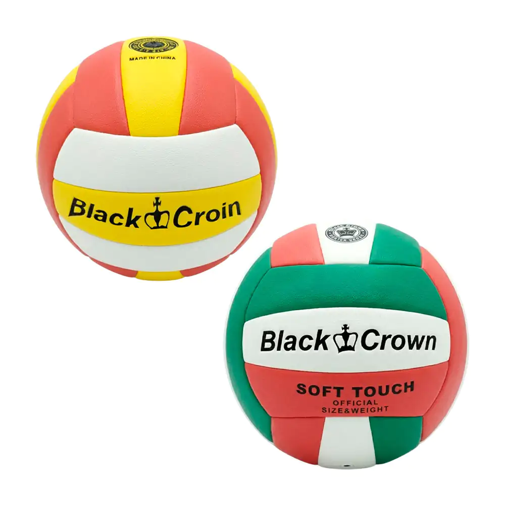 Balón de voleibol #5 tricolor, variedad de colores / black crown / pe…