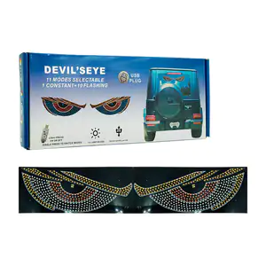 Adorno luminoso de 30x12cm, diseño de ojos, 11 modos de iluminación