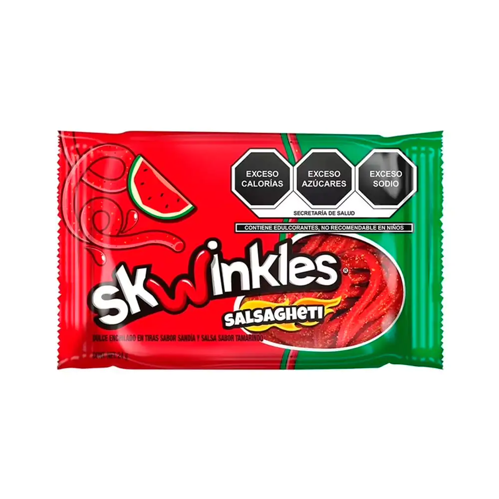 1pz skwinkles salsagheti sabor sandía + salsa sabor tamarindo / salsa…