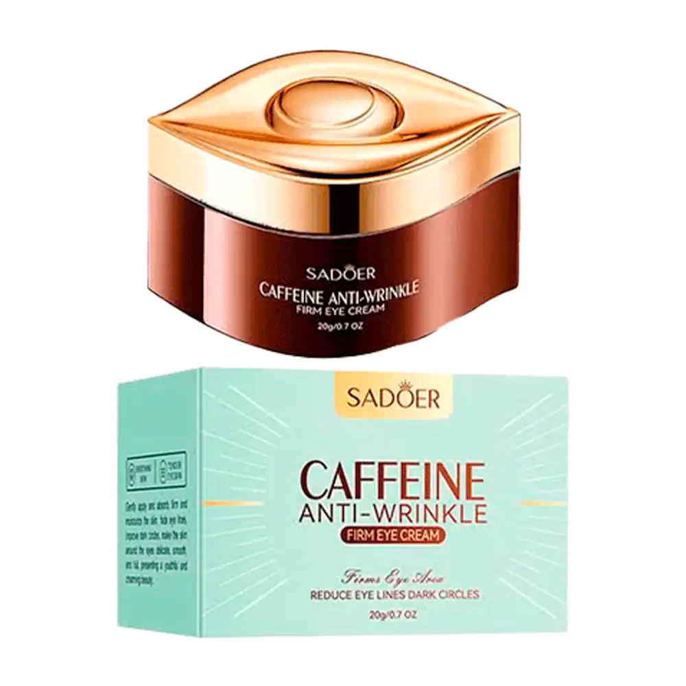Crema - contorno de ojos con cafeína, reduce, aclara y reafirma la zo…