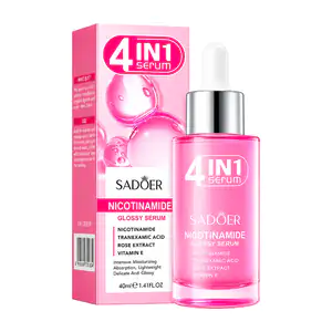 Serum 4 in 1 con nicotinamida y vitamina e, hidrata e ilumina la piel…