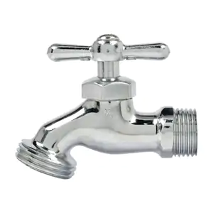 1pz llave metálica de acero inoxidable para jardín, medida de 1/2 in …