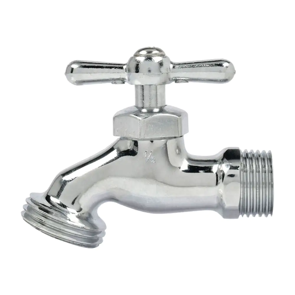 1pz llave metálica de acero inoxidable para jardín, medida de 1/2 in …