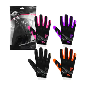 Par de guantes para motocicleta con protecciones en nudillos, variedad