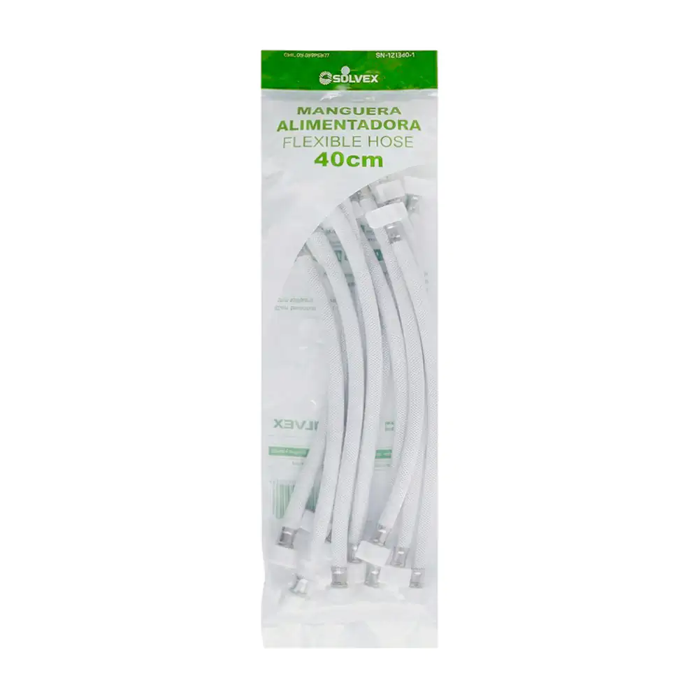 Paquete con 10pz, manguera alimentadora flexible de 40cm / sn-121240-1