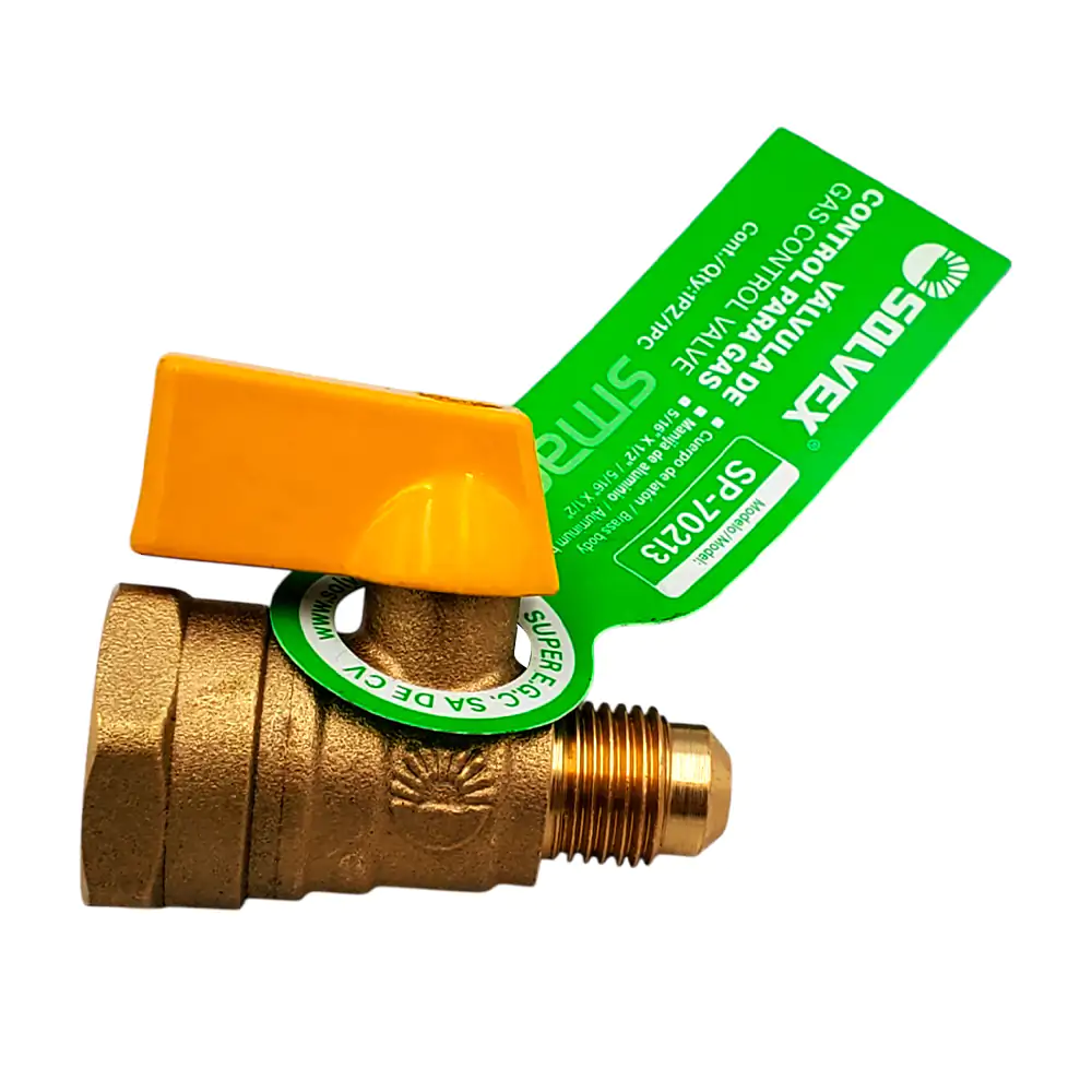 1pz válvula de control de gas, latón de alta resistencia, 5/16in x 1/…