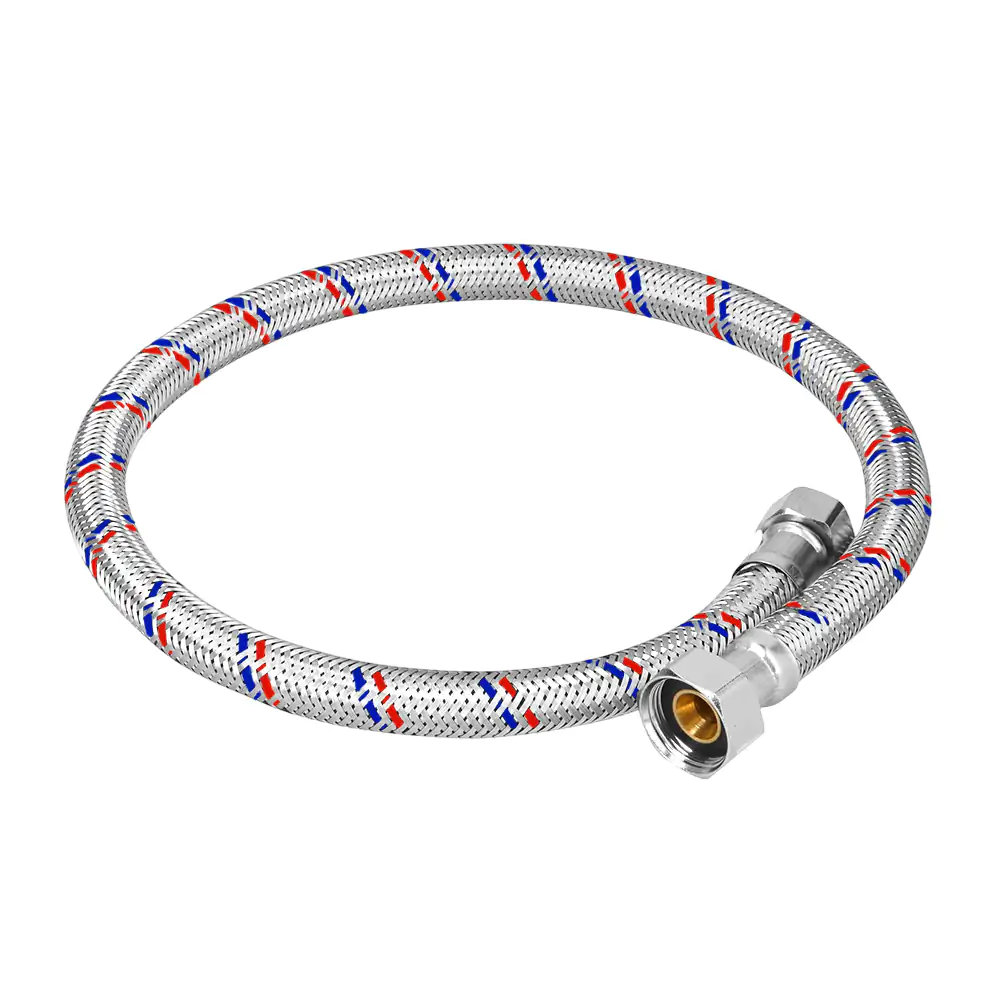 1pz manguera flexible metálica para boiler, 80cm / ssb-121280