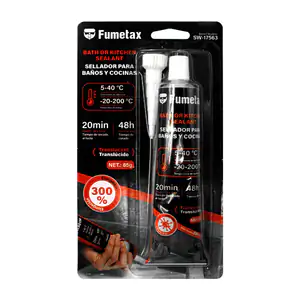 Blíster con sellador translúcido para baños y cocinas, 85g + punta / …