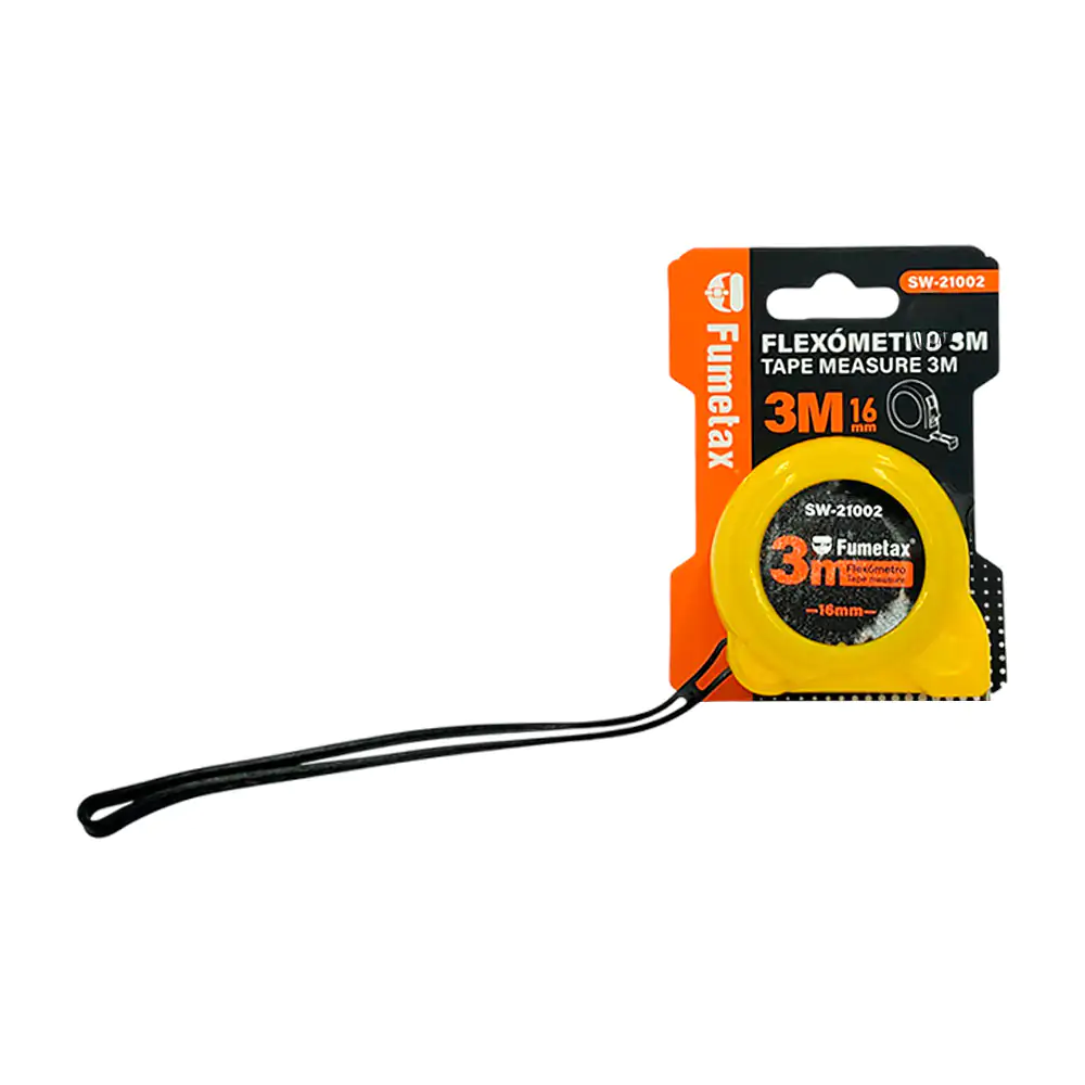 Cinta métrica - flexómetro fumetax de 3m, plástico resistente / sw-21…