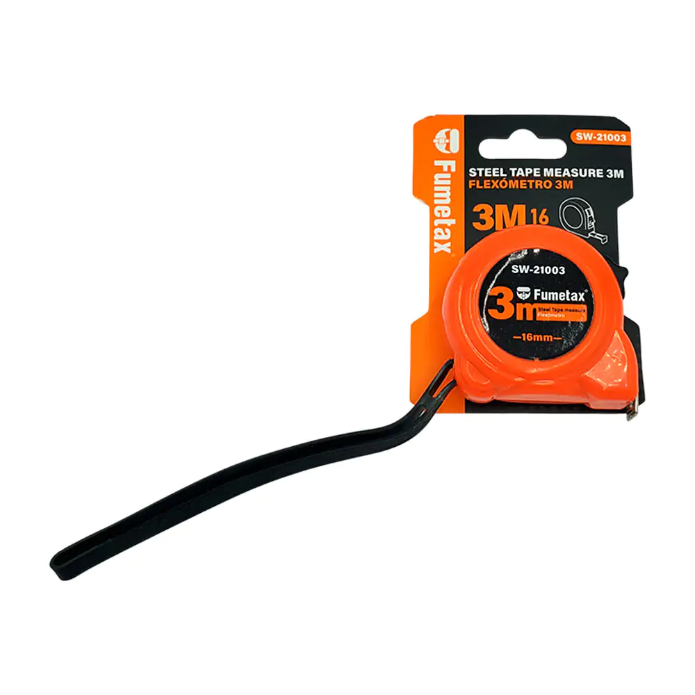 1pz cinta métrica - flexómetro fumetax de uso rudo, 3m / sw-21003