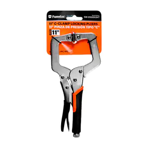 Pinza de presión tipo c de 11in de acero inoxidable con mango ergonóm…