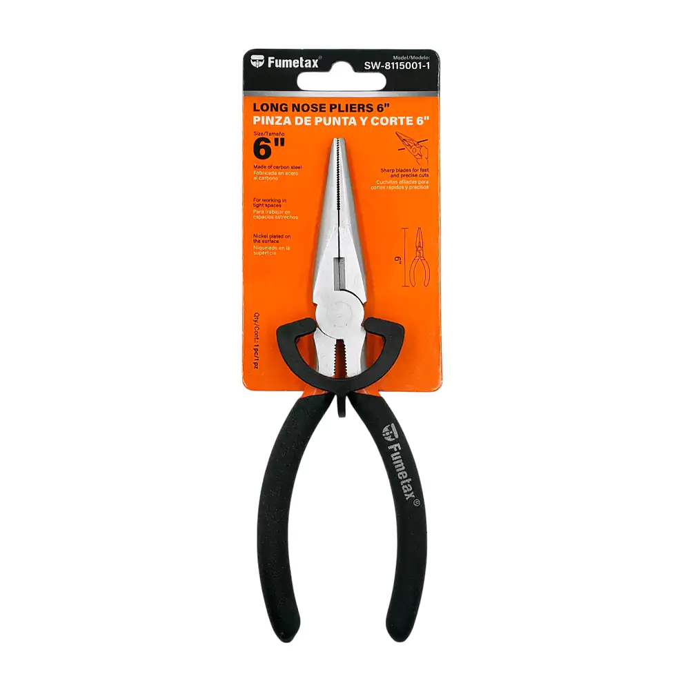 Pinza fumetax de punta para corte, 6in de acero inoxidable / sw-81150…