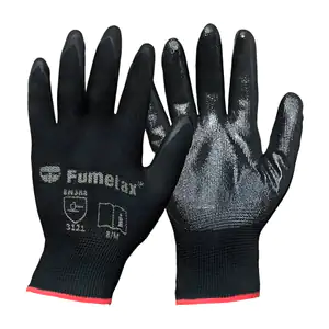 Par de guantes fumetax, cubierta de plástico para protección, ajustab…