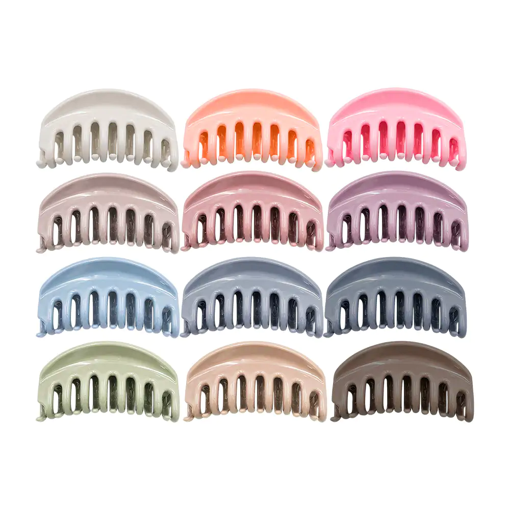 Paquete con 12 pinzas de plástico para cabello tipo garra, variedad /…